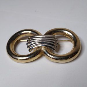 Vintage Large Metal Decorative Brooch